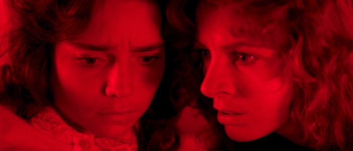 Red nighttime scene from Suspiria